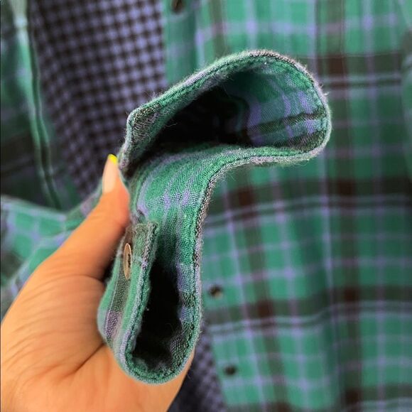 Splendid Women's Plaid Long Sleeve Button Up Shirt in SIze XS - Picture 5 of 11